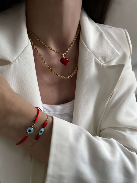 ARIANA RED HEART NECKLACE