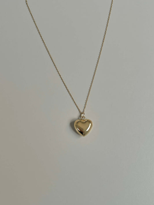 PUFFED HEART NECKLACE