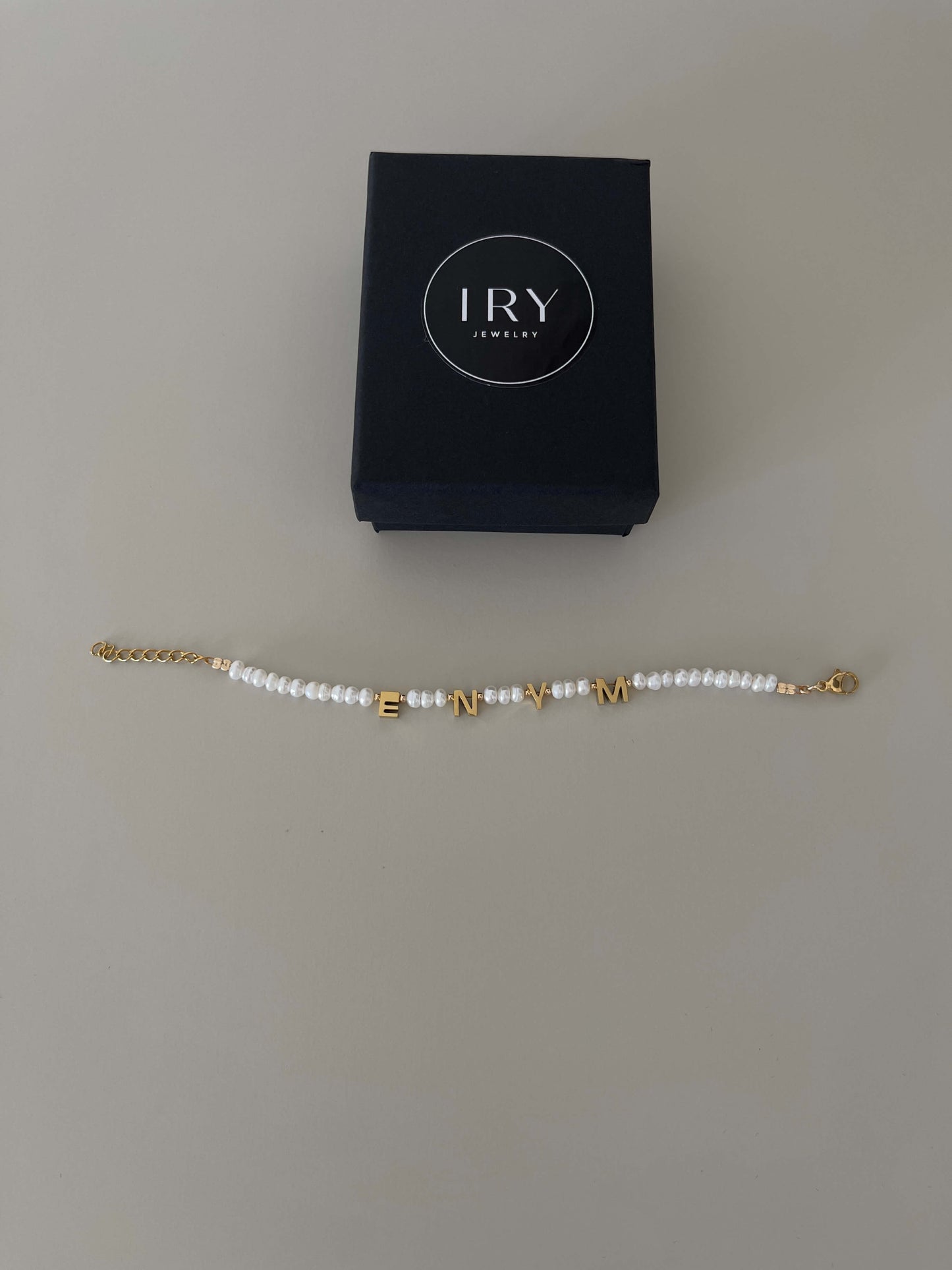 Initials Pearl Bracelet