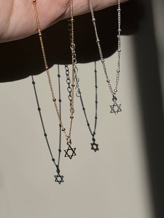 Star of David Tiny Necklace