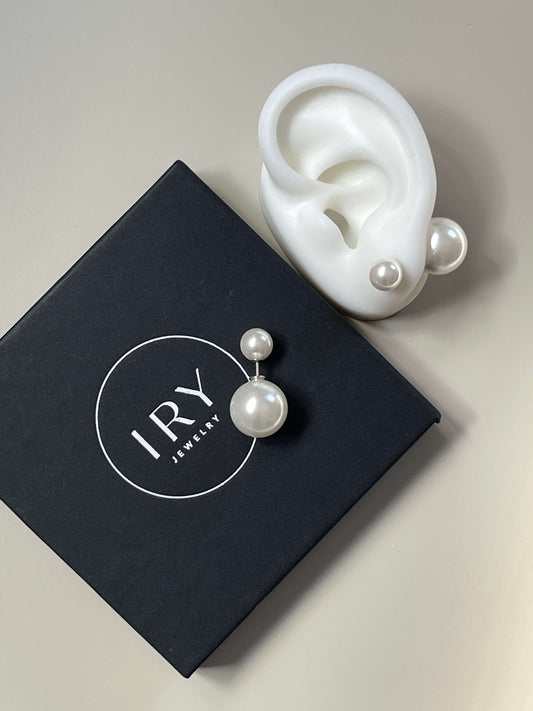 Double Pearl Earrings