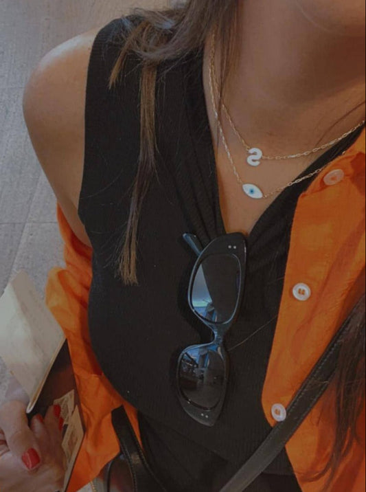 AURA INITIAL NECKLACE