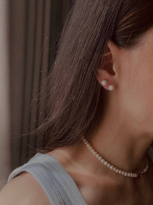 Pearl Stud Earrings