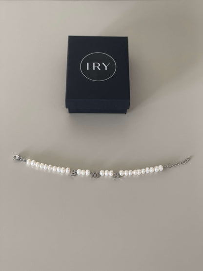 Initials Pearl Bracelet