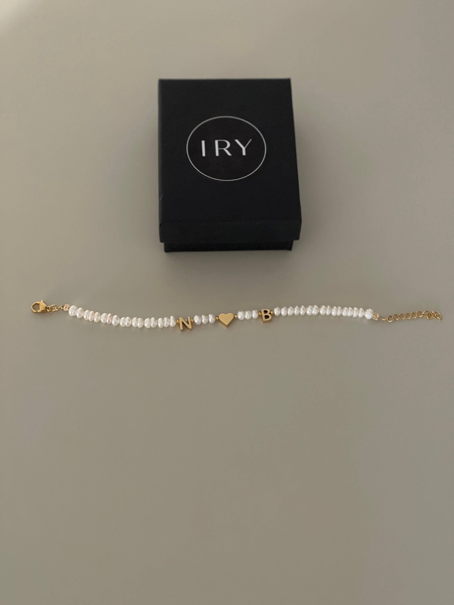 Initials Pearl Bracelet